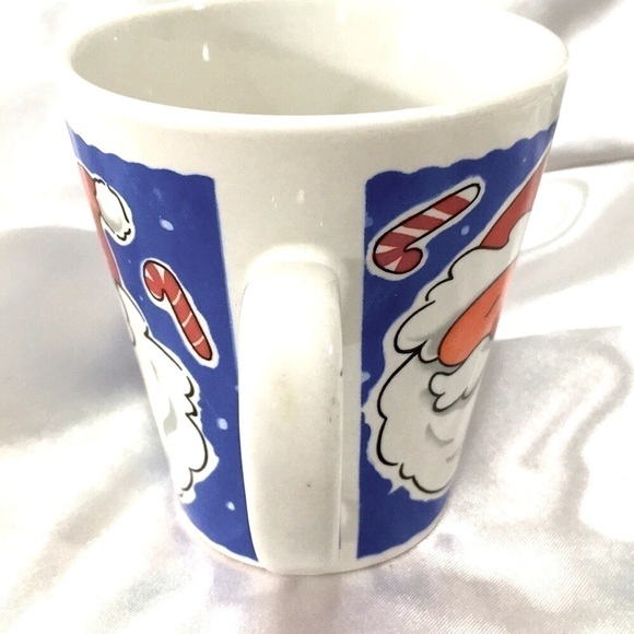 Blushing Santa Ceramic Coffee Cup 4" - Picture 5 of 6